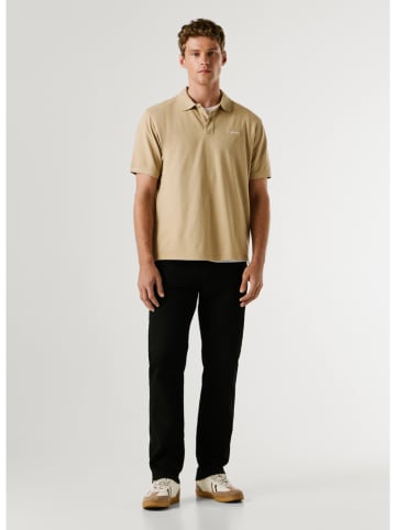Pepe Jeans Koszulka polo "Oscar" w kolorze beżowym