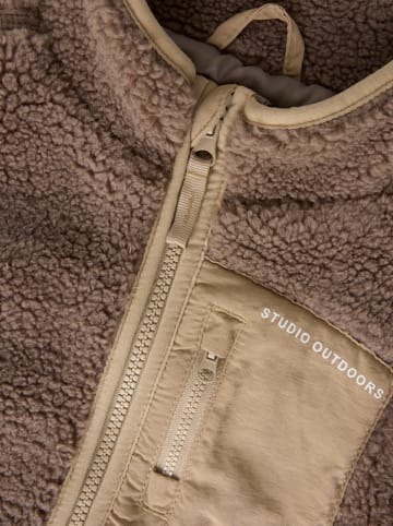 name it Fleecejacke "Mattia" in Hellbraun