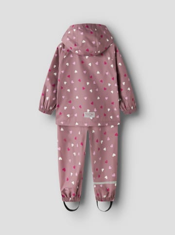 name it 2-delige regenoutfit "Rain" lichtroze
