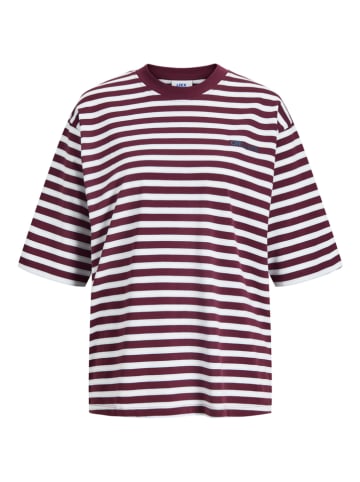 JJXX Shirt "Rhea" in Weiß/ Bordeaux