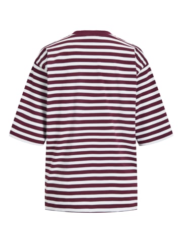 JJXX Shirt "Rhea" in Weiß/ Bordeaux