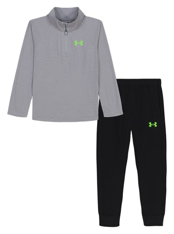 Under Armour Trainingsanzug in Schwarz/ Grau