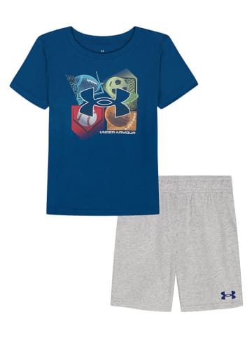 Under Armour 2tlg. Outfit in Grau/ Dunkelblau