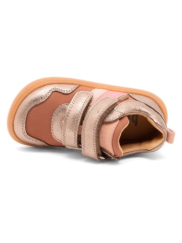 bisgaard Leren barefootschoenen lichtroze/oranje