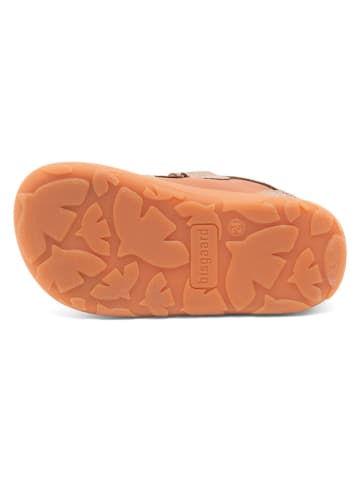bisgaard Leren barefootschoenen lichtroze/oranje