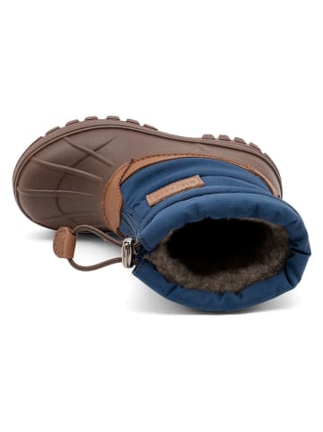 bisgaard Boots in Dunkelblau/ Braun