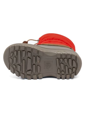 bisgaard Boots in Rot/ Grau