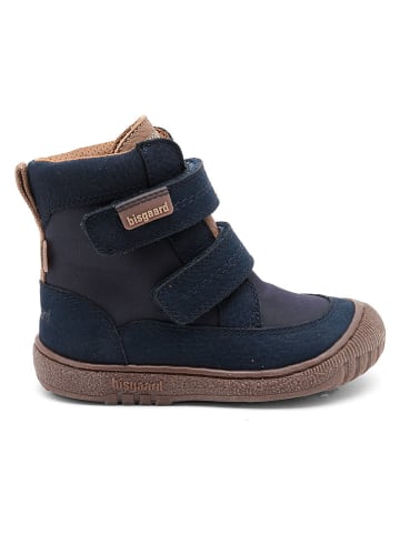 bisgaard Leder-Boots in Dunkelblau