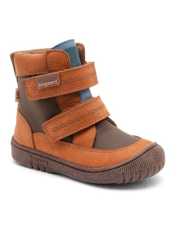bisgaard Leder-Boots in Hellbraun