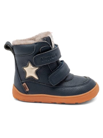 bisgaard Leder-Boots in Dunkelblau
