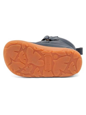bisgaard Leder-Boots in Dunkelblau