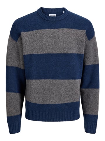 Jack & Jones Pullover in Grau/ Dunkelblau