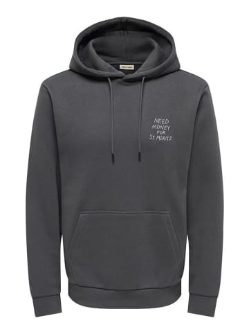 ONLY & SONS Hoodie in Anthrazit