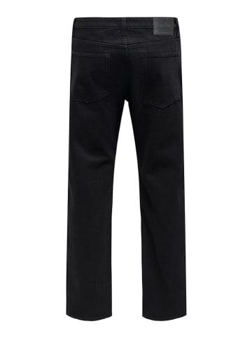 ONLY & SONS Dżinsy - Straight fit - w kolorze czarnym