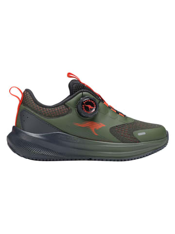 Kangaroos Sneakers "Bouncix FX" in Khaki/ Rot