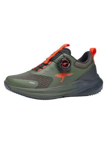 Kangaroos Sneakers "Bouncix FX" in Khaki/ Rot