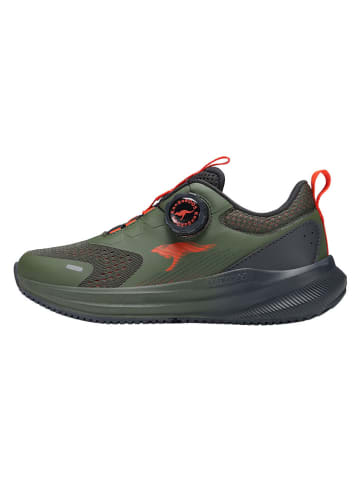 Kangaroos Sneakersy "Bouncix FX" w kolorze oliwkowo-czerwonym