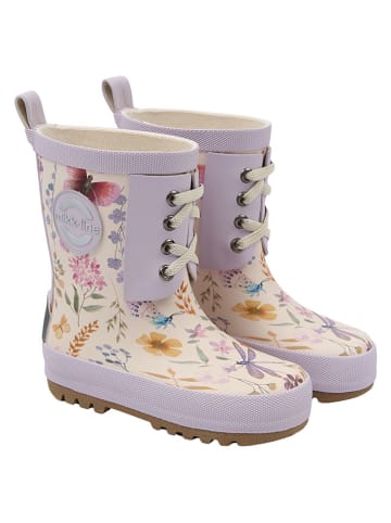 mikk-line Gummistiefel in Beige/ Lila