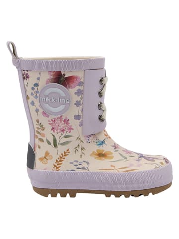 mikk-line Gummistiefel in Beige/ Lila