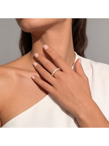 Les Petites Précieuses Rosévergold. Ring mit Edelsteinen