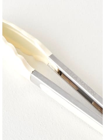 BELLA MAISON Szczypce "Olivia" w kolorze srebrno-kremowym - dł. 27 cm