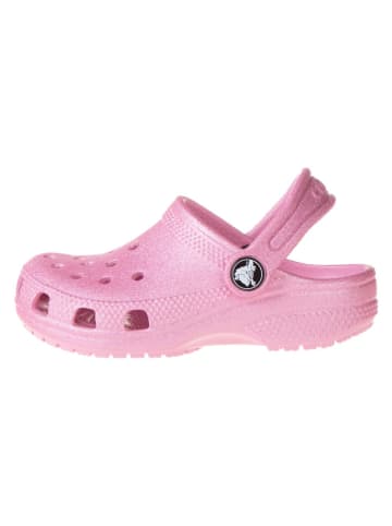 Crocs Chodaki "Classic Glitter" w kolorze jasnoróżowym