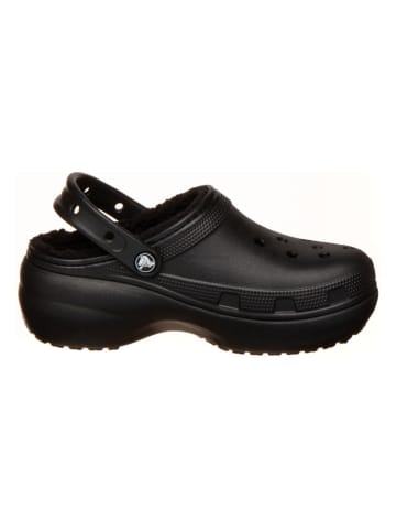 Crocs Clogs "Baya Platform Lined" in Schwarz