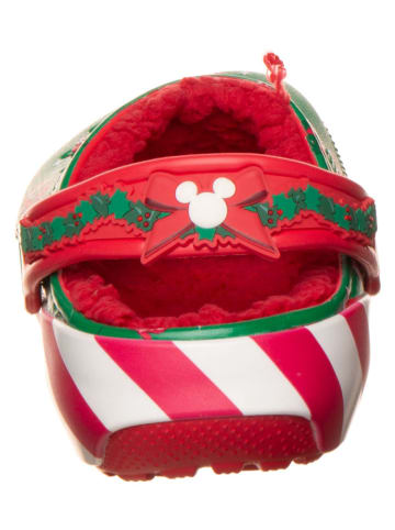Crocs Clogs "Mickey Xmas Lined" in Grün