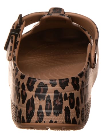 Crocs Clogs "Mary Jane Animal" lichtbruin