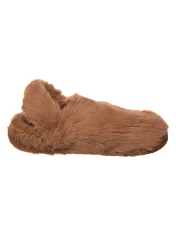 Crocs Hausschuhe "Classic Cozzzy Luxe" in Hellbraun