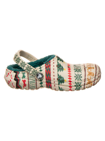 Crocs Clogs "Lined Fair Isle" in Beige