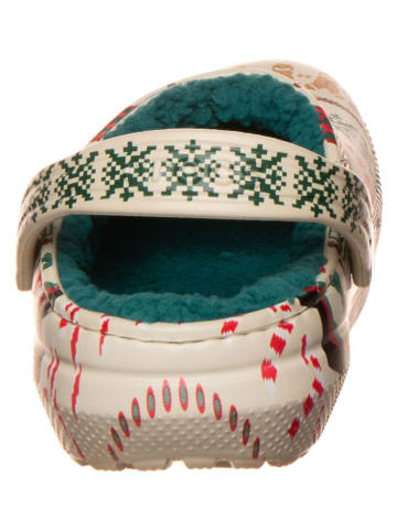 Crocs Chodaki "Lined Fair Isle" w kolorze beżowym