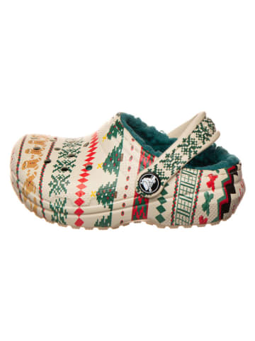 Crocs Clogs "Lined Fair Isle" beige