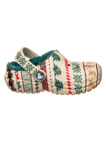 Crocs Clogs "Lined Fair Isle" beige