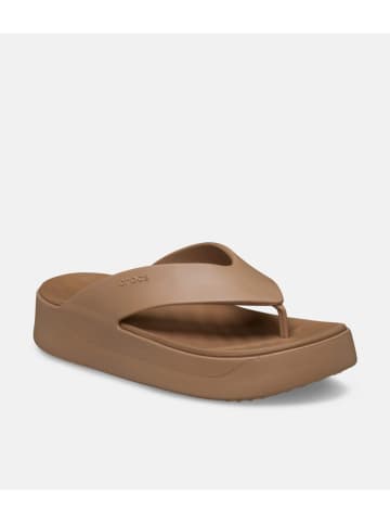 Crocs Teenslippers "Getaway Platform" lichtbruin