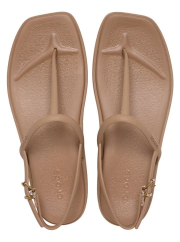 Crocs Zehentrenner "Miami Thong Flip" in Hellbraun