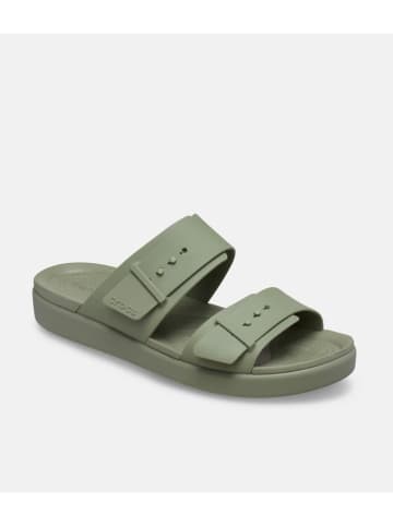 Crocs Pantoletten "Brooklyn Buckle" in Khaki