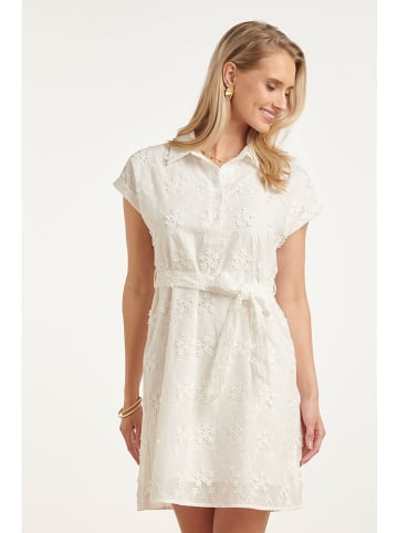 Smashed Lemon Kleid in Creme