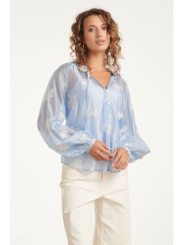 Smashed Lemon Bluse in Hellblau