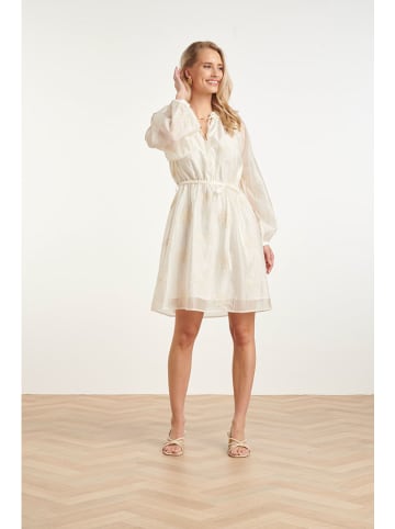 Smashed Lemon Kleid in Creme
