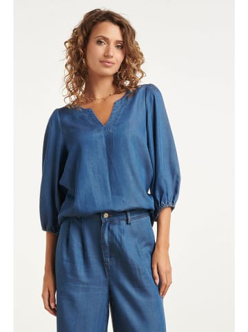 Smashed Lemon Spijkerblouse blauw