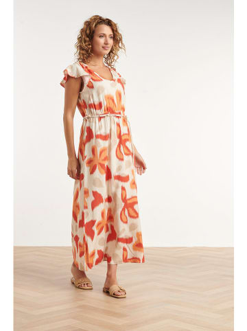 Smashed Lemon Kleid in Beige/ Orange