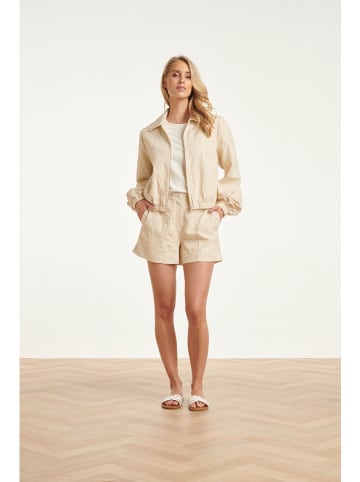 Smashed Lemon Übergangsjacke in Creme