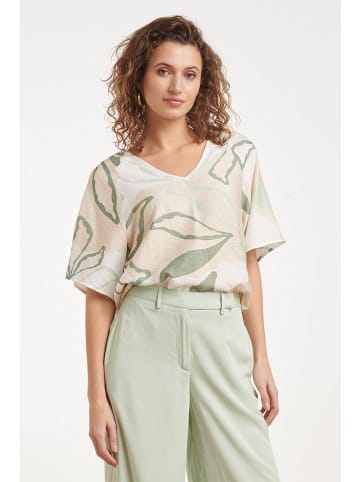 Smashed Lemon Shirt in Grün/ Creme