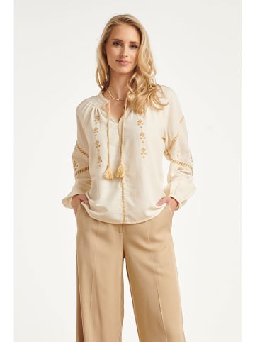 Smashed Lemon Bluse in Creme