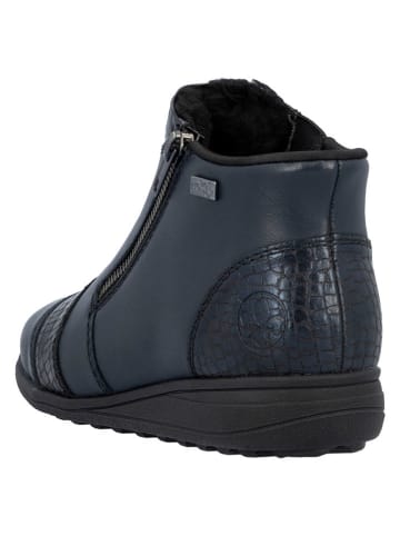 rieker Leder-Ankle-Boots in Dunkelblau