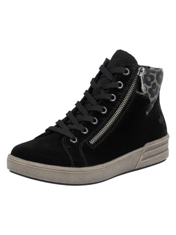 rieker Leren sneakers zwart