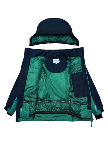 Peek U Winterjas "Willey" groen/donkerblauw