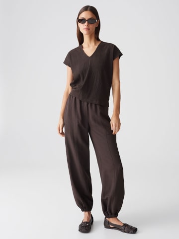 OPUS Shirt in Dunkelbraun