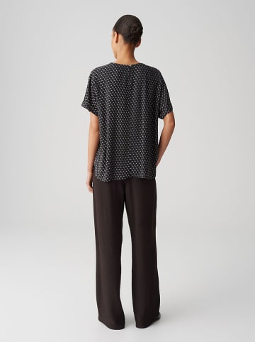 OPUS Bluse "Femka" in Anthrazit/ Dunkelblau